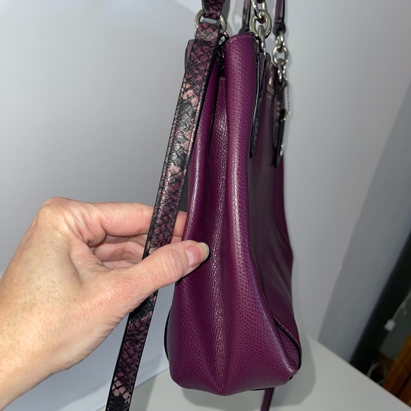 Coach Minetta Leather Crossbody In Exotic Trim Handbag - Picture 5 of 11